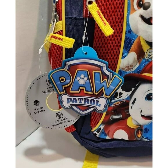 Paw Patrol "Pawsome" Backpack Red Yellow Blue NWT - Picture 2 of 6